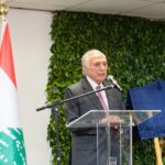 Presidente Michel Temer, filho de imigrantes libaneses que chegaram ao Brasil na década de 1920, fala ao público do evento